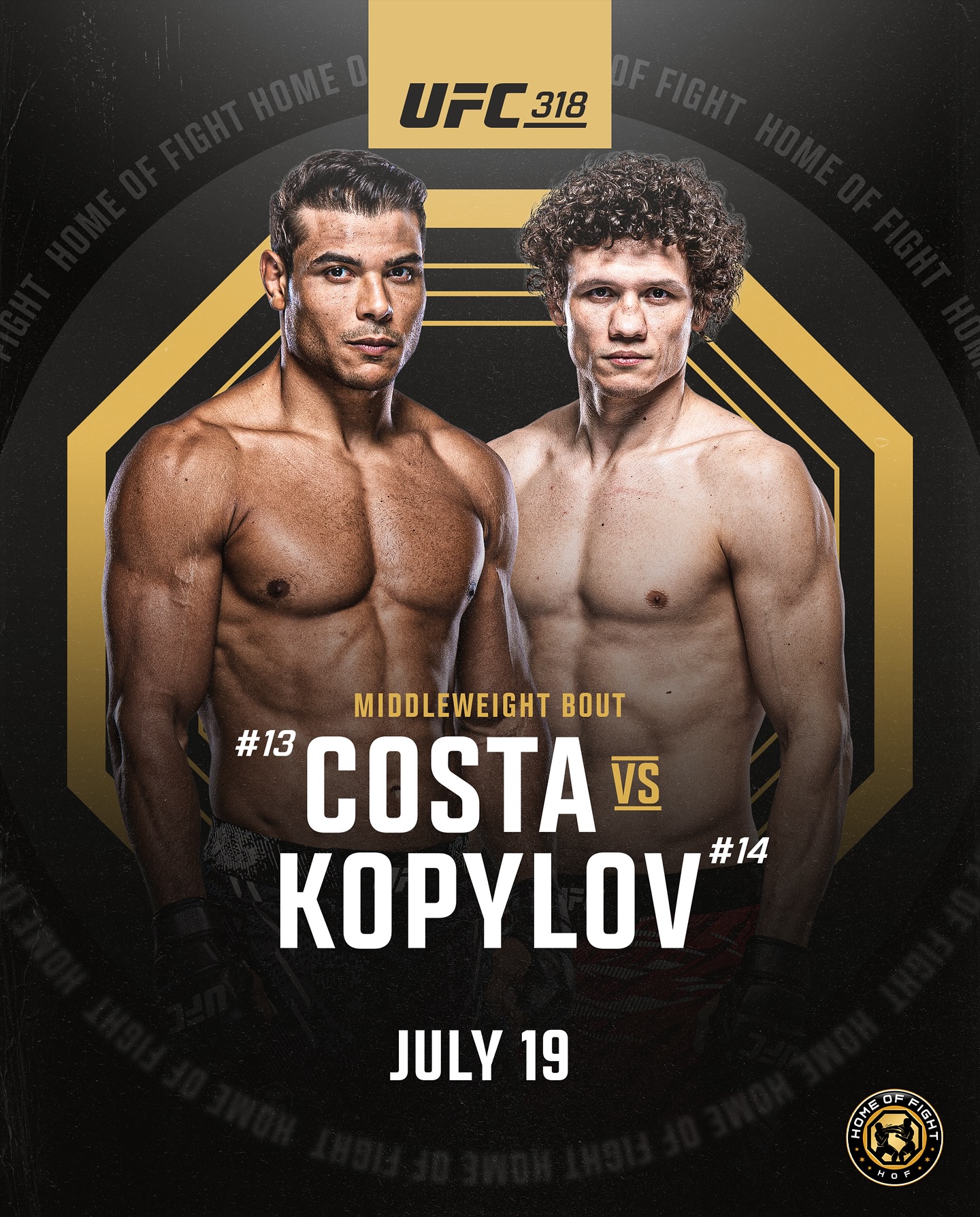 Пауло Коста Роман Копылов UFC 318. 20.07.2025